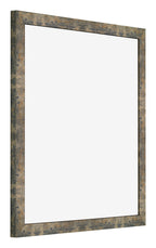 Photo Frame 30x30cm Blue Gold Melange MDF Bologna Front Oblique | Yourdecoration.com