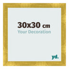 Photo Frame 30x30cm Gold Vintage MDF Pisa Front Size | Yourdecoration.com