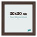 Photo Frame 30x30cm Oak Dark MDF Lazio Front Size | Yourdecoration.com