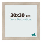 Photo Frame 30x30cm Oak Rustic MDF Pisa Front Size | Yourdecoration.com