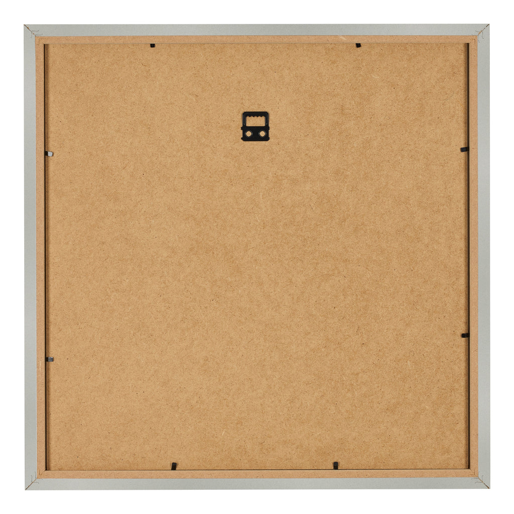 Photo Frame 30x30cm Silver Matte MDF Bologna Back | Yourdecoration.com