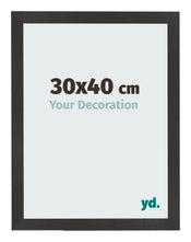 Photo Frame 30x40 cm Black Matte MDF Bologna Front Size | Yourdecoration.com