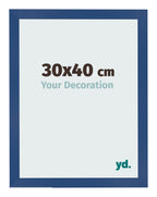 Photo Frame 30x40 cm Dark Blue MDF Bologna Front Size | Yourdecoration.com