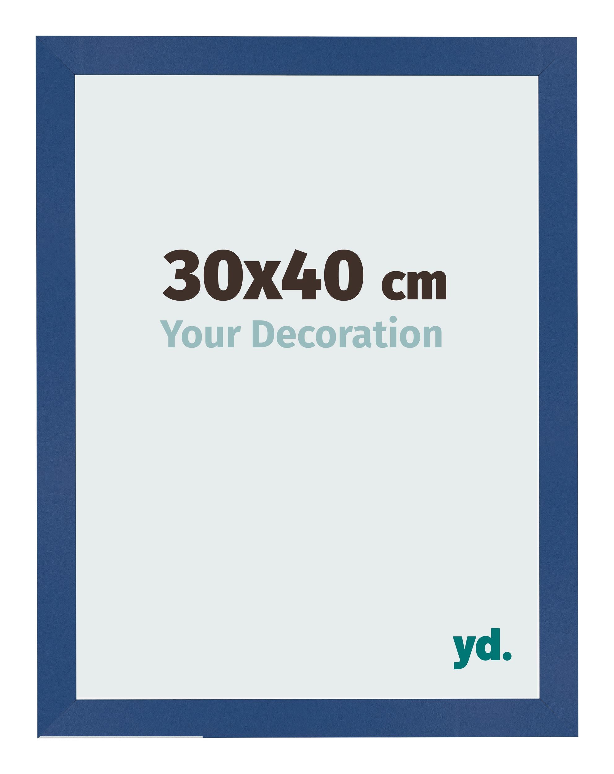 Photo Frame 30x40 cm Dark Blue MDF Bologna Front Size | Yourdecoration.com