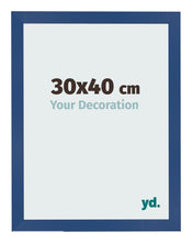 Photo Frame 30x40 cm Dark Blue MDF Bologna Front Size | Yourdecoration.com