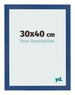 Photo Frame 30x40 cm Dark Blue MDF Bologna Front Size | Yourdecoration.com