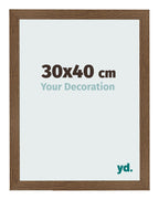 Photo Frame 30x40 cm Oak Rustic MDF Bologna Front Size | Yourdecoration.com