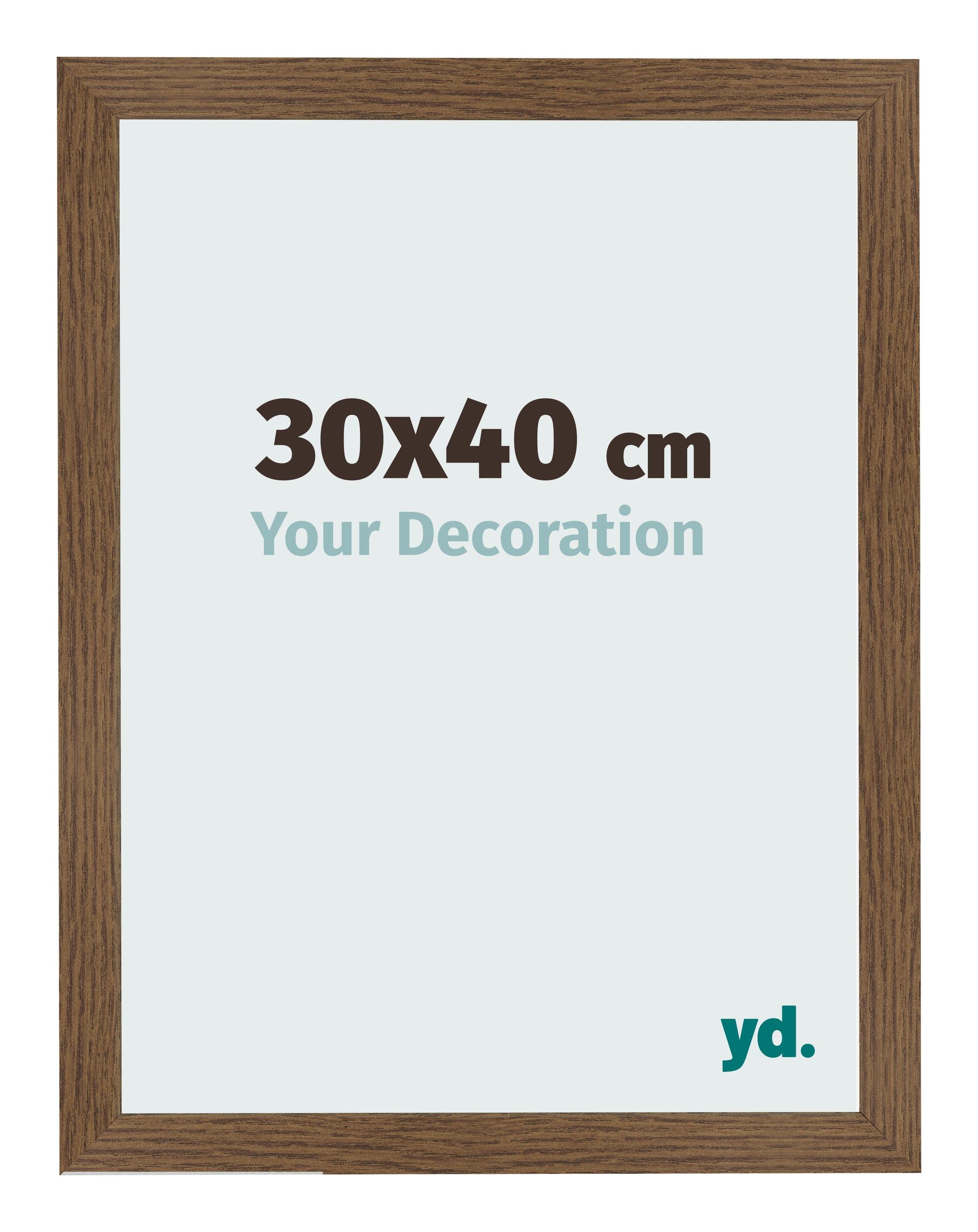 Photo Frame 30x40 cm Oak Rustic MDF Bologna Front Size | Yourdecoration.com