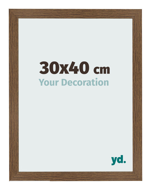 Photo Frame 30x40 cm Oak Rustic MDF Bologna Front Size | Yourdecoration.com