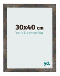 Photo Frame 30x40 cm Oxidized Metal MDF Bologna Front Size | Yourdecoration.com