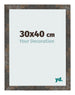 Photo Frame 30x40 cm Oxidized Metal MDF Bologna Front Size | Yourdecoration.com