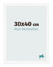 Photo Frame 30x40 cm White Matte MDF Bologna Front Size | Yourdecoration.com