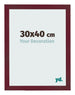Photo Frame 30x40 cm Wine Red Swept MDF Bologna Front Size | Yourdecoration.com