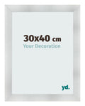 Photo Frame 30x40cm Aluminum Brushed MDF Pisa Front Size | Yourdecoration.com