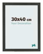 Photo Frame 30x40cm Anthracite MDF Bologna Front Size | Yourdecoration.com