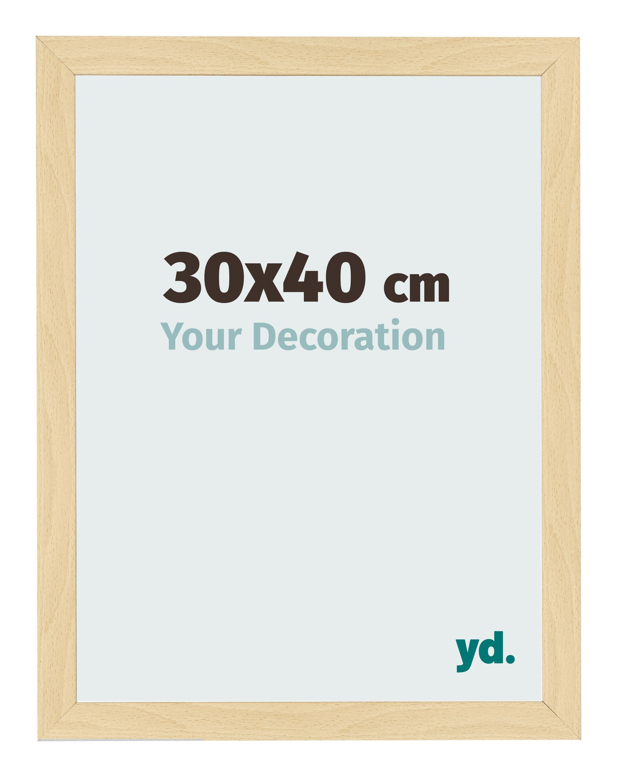 Photo Frame 30x40cm Beech Design MDF Bologna Front Size | Yourdecoration.com
