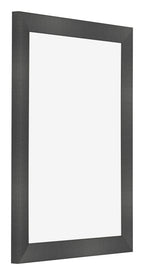 Photo Frame 30x40cm Black Silver Polished MDF Pisa Front Oblique | Yourdecoration.com
