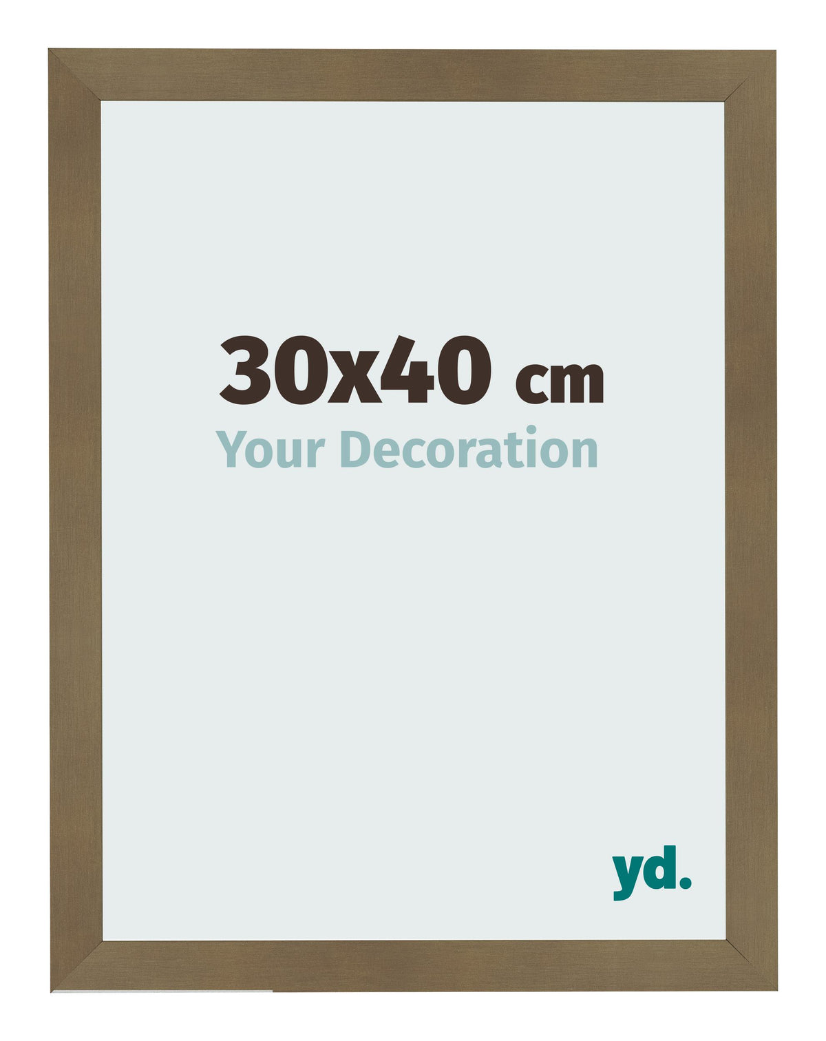 Photo Frame 30x40cm Bronze Design MDF Bologna Front Size | Yourdecoration.com