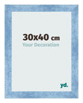 Photo Frame 30x40cm Clear Blue Swept MDF Pisa Front Size | Yourdecoration.com