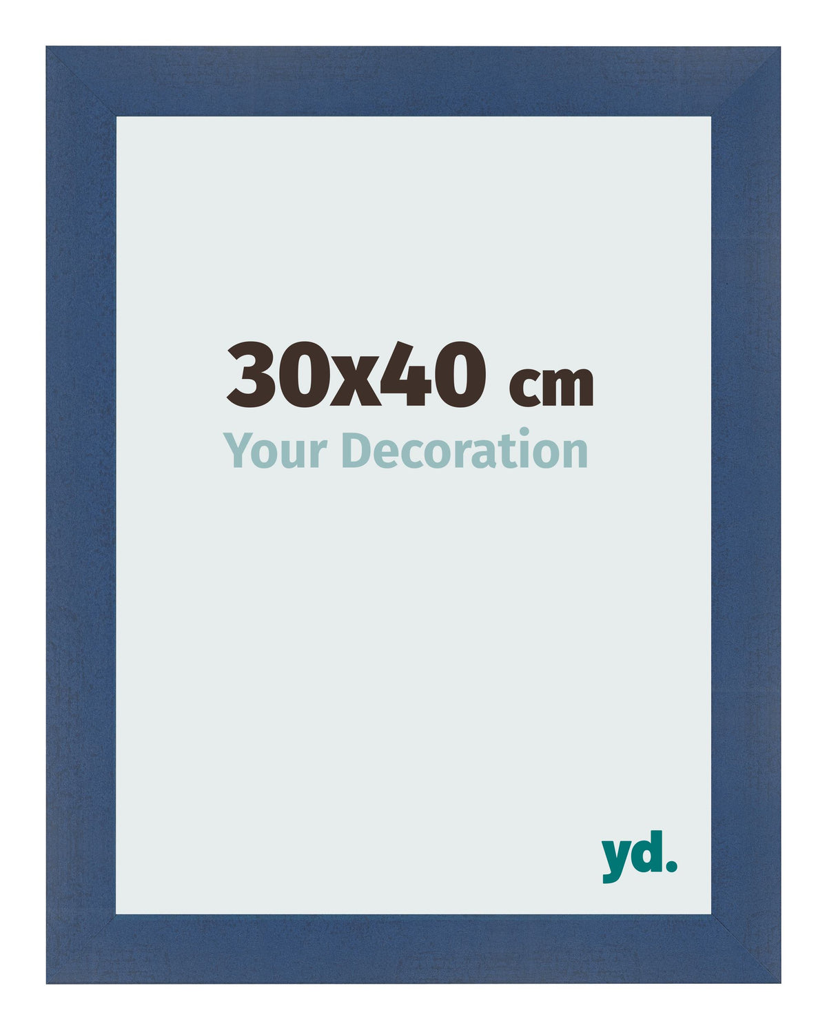 Photo Frame 30x40cm Dark Blue Swept MDF Pisa Front Size | Yourdecoration.com
