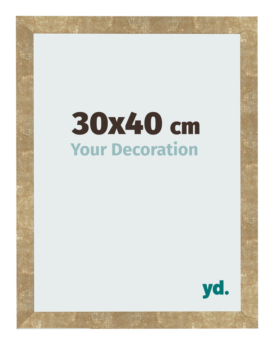 Photo Frame 30x40cm Gold Antique MDF Bologna Front Size | Yourdecoration.com