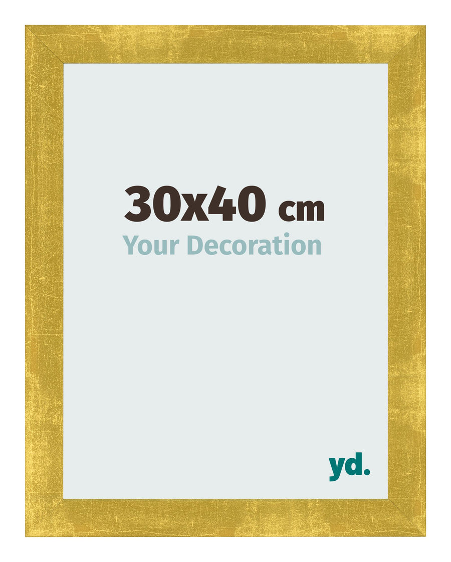 Photo Frame 30x40cm Gold Vintage MDF Pisa Front Size | Yourdecoration.com