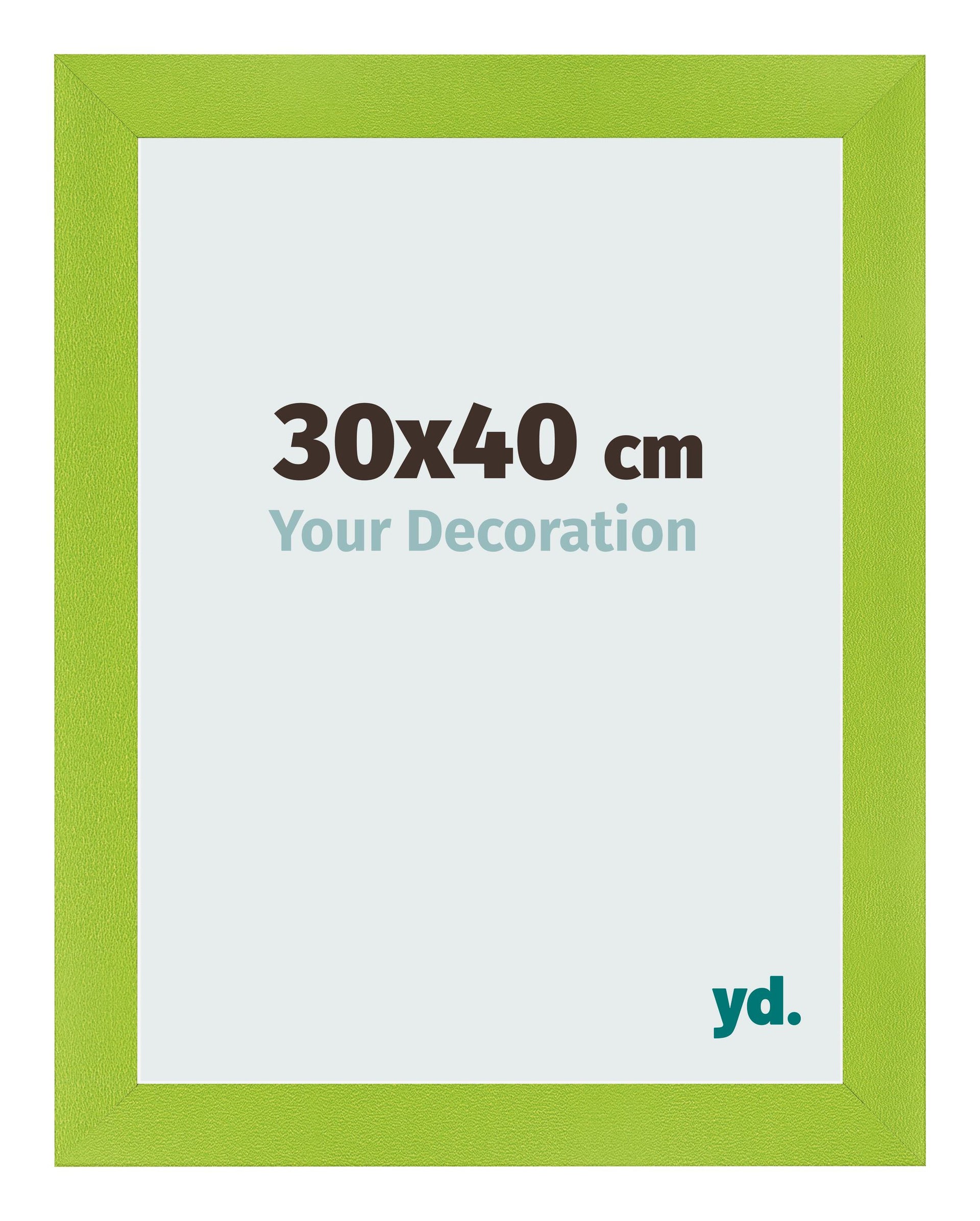 Photo Frame 30x40cm Green MDF Pisa Front Size | Yourdecoration.com