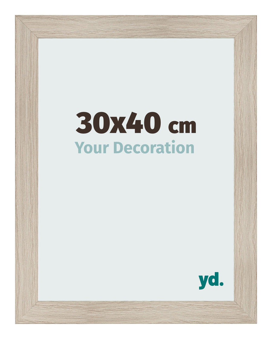 Photo Frame 30x40cm Oak Rustic MDF Pisa Front Size | Yourdecoration.com