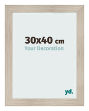 Photo Frame 30x40cm Oak Rustic MDF Pisa Front Size | Yourdecoration.com