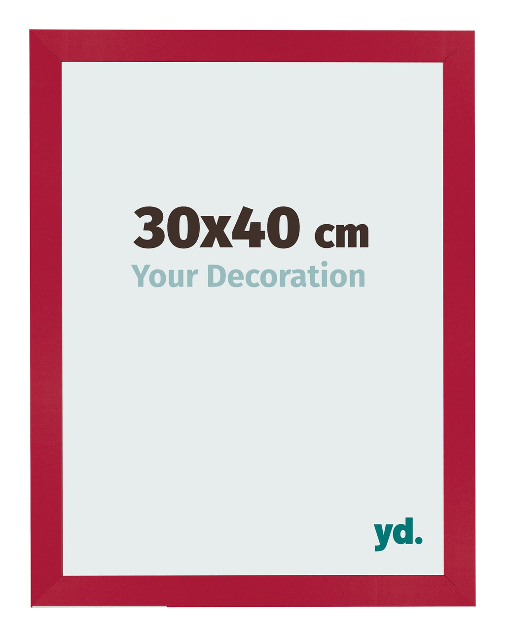 Photo Frame 30x40cm Red MDF Bologna Front Size | Yourdecoration.com