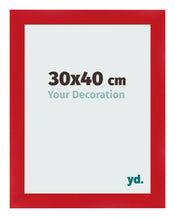 Photo Frame 30x40cm Red MDF Pisa Front Size | Yourdecoration.com