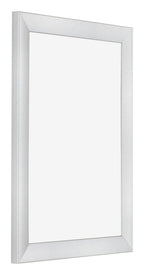 Photo Frame 30x40cm Silver Black Swept MDF Pisa Front Oblique | Yourdecoration.com