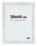 Photo Frame 30x40cm Silver Black Swept MDF Pisa Front Size | Yourdecoration.com
