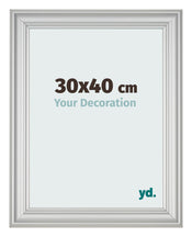 Photo Frame 30x40cm Silver Matte MDF Lazio Front Size | Yourdecoration.com