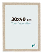 Photo Frame 30x40cm Sonoma Oak MDF Bologna Front Size | Yourdecoration.com