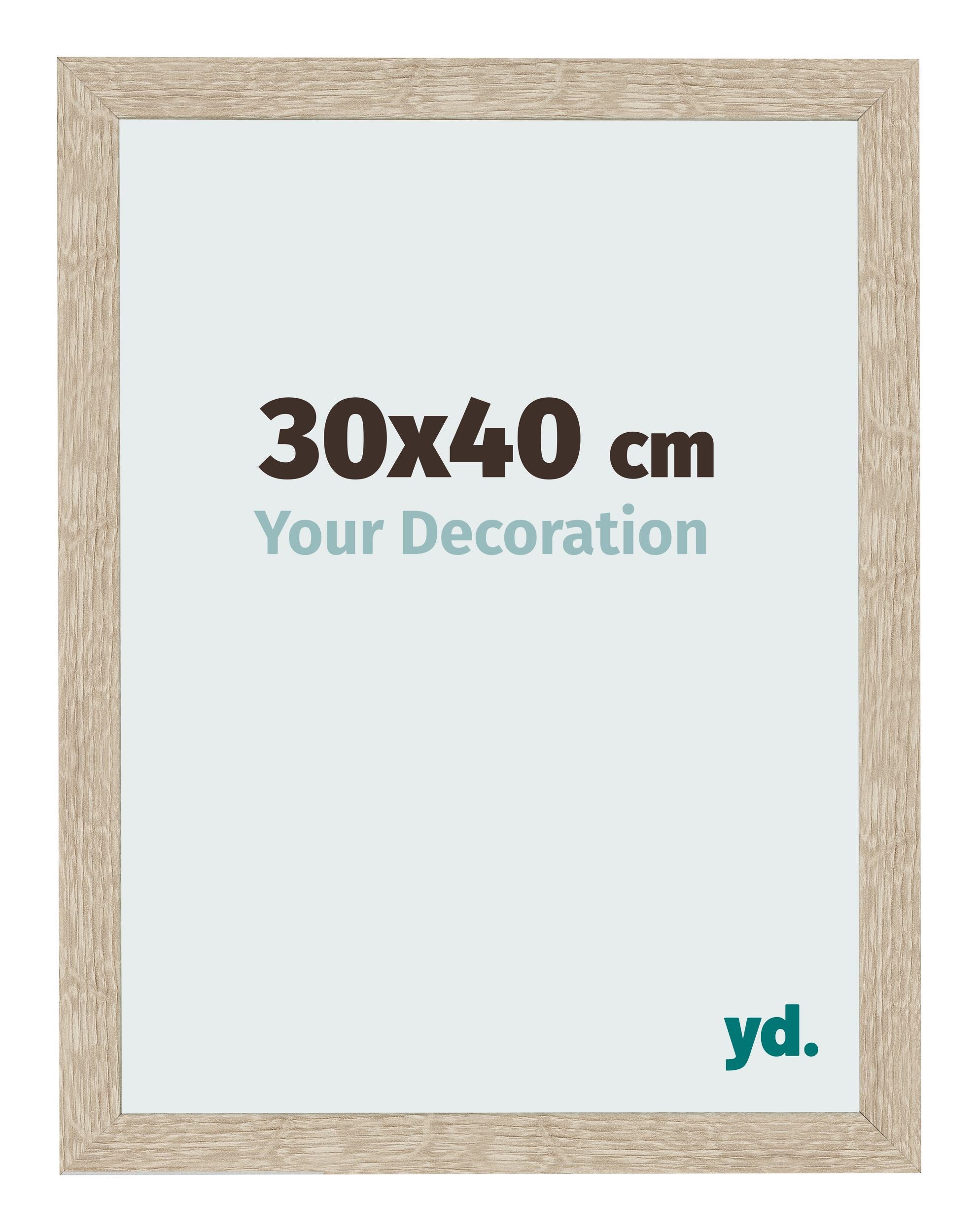 Photo Frame 30x40cm Sonoma Oak MDF Bologna Front Size | Yourdecoration.com