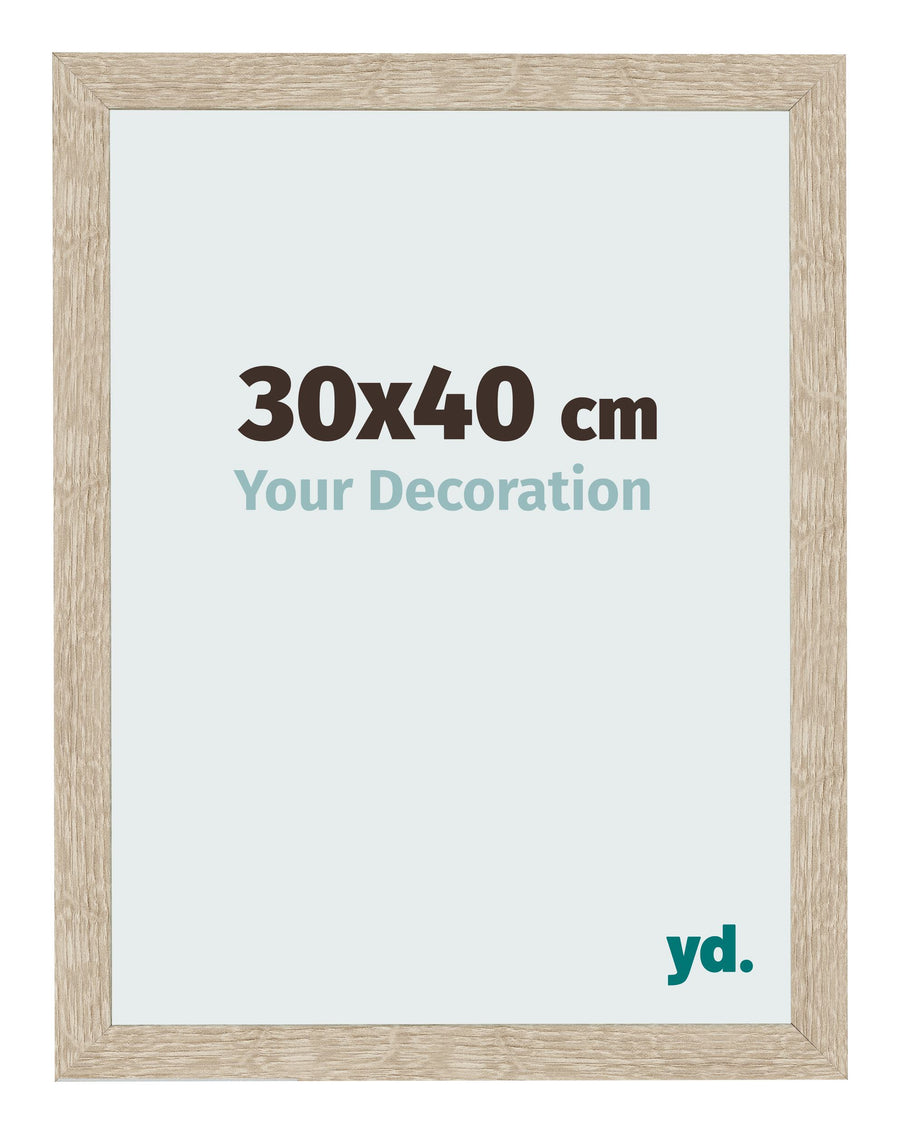Photo Frame 30x40cm Sonoma Oak MDF Bologna Front Size | Yourdecoration.com