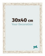 Photo Frame 30x40cm White Vintage MDF Bologna Front Size | Yourdecoration.com