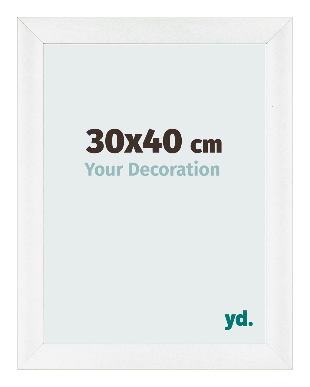 Photo Frame 30x40cm White Vintage MDF Pisa Front Size | Yourdecoration.com