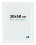 Photo Frame 30x40cm White Vintage MDF Pisa Front Size | Yourdecoration.com