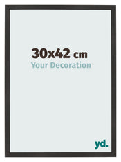 Photo Frame 30x42 cm Black Matte MDF Bologna Front Size | Yourdecoration.com