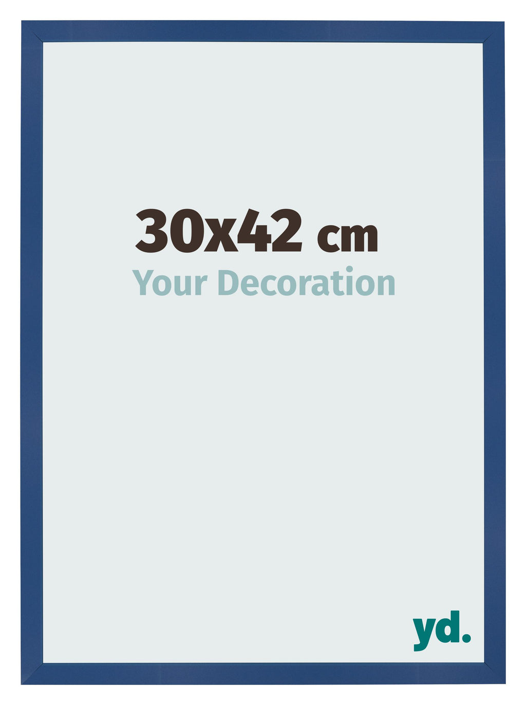 Photo Frame 30x42 cm Dark Blue MDF Bologna Front Size | Yourdecoration.com