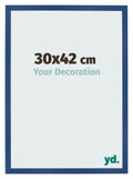 Photo Frame 30x42 cm Dark Blue MDF Bologna Front Size | Yourdecoration.com