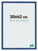 Photo Frame 30x42 cm Dark Blue MDF Bologna Front Size | Yourdecoration.com