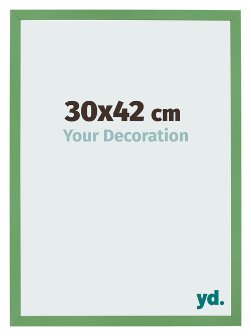Photo Frame 30x42 cm Green MDF Bologna Front Size | Yourdecoration.com