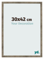 Photo Frame 30x42 cm Metal Vintage MDF Bologna Front Size | Yourdecoration.com