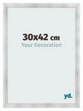 Photo Frame 30x42cm Aluminum Brushed MDF Pisa Front Size | Yourdecoration.com