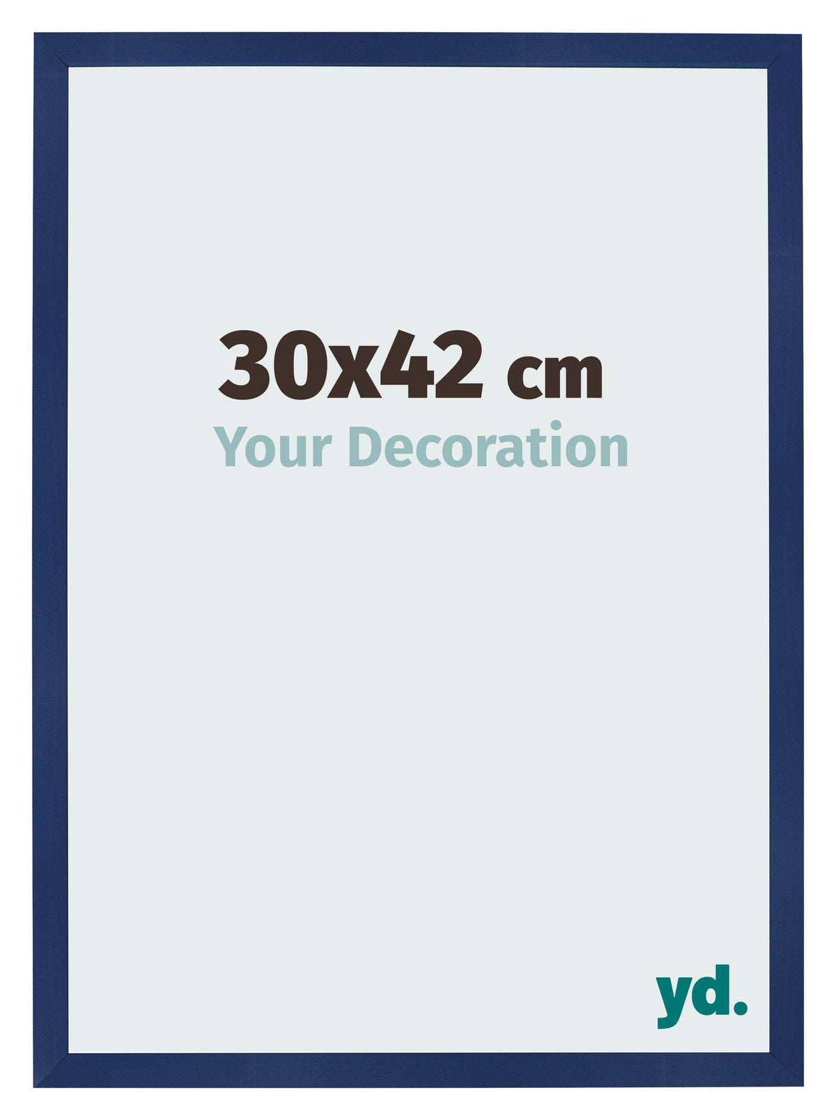 Photo Frame 30x42cm Dark Blue Swept MDF Bologna Front Size | Yourdecoration.com