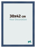 Photo Frame 30x42cm Dark Blue Swept MDF Pisa Front Size | Yourdecoration.com