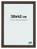 Photo Frame 30x42cm Oak Dark MDF Lazio Front Size | Yourdecoration.com
